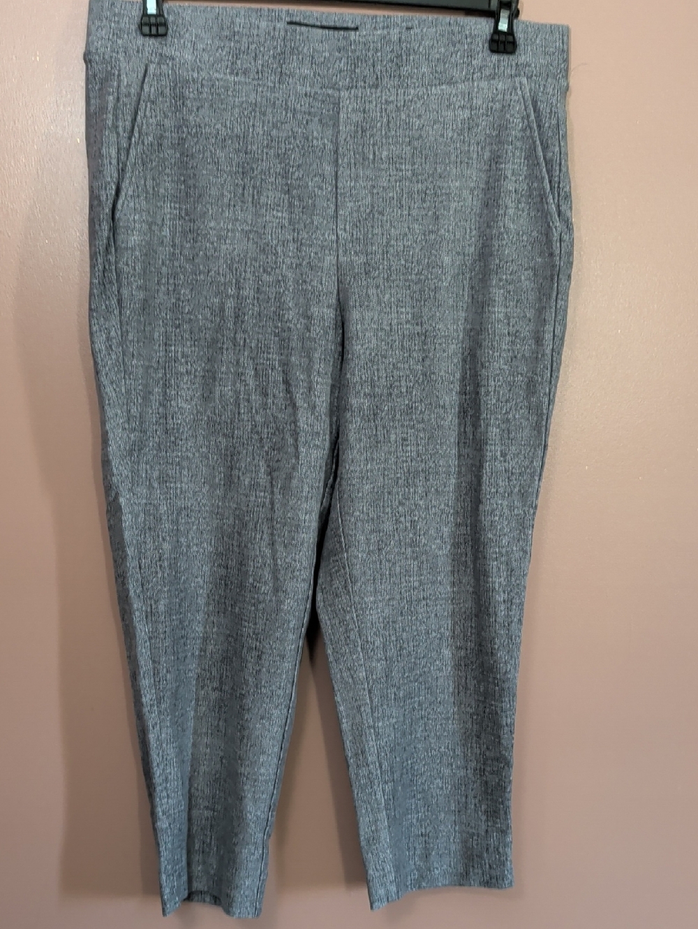 torrid Gray Textured Straight-Leg Trousers